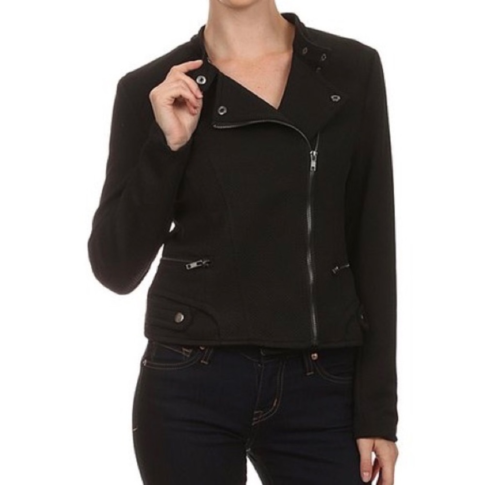 Lovposh textures moto jacket